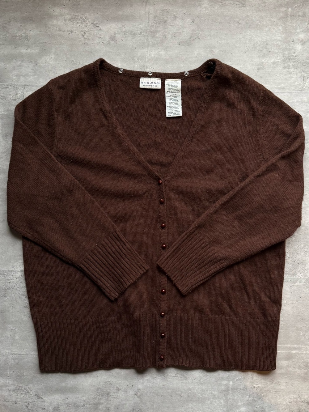 White Stag Brown Knit cardigan